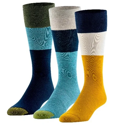 Gold Toe Blue and Gray Casual Socks Set - Picture 2 of 9